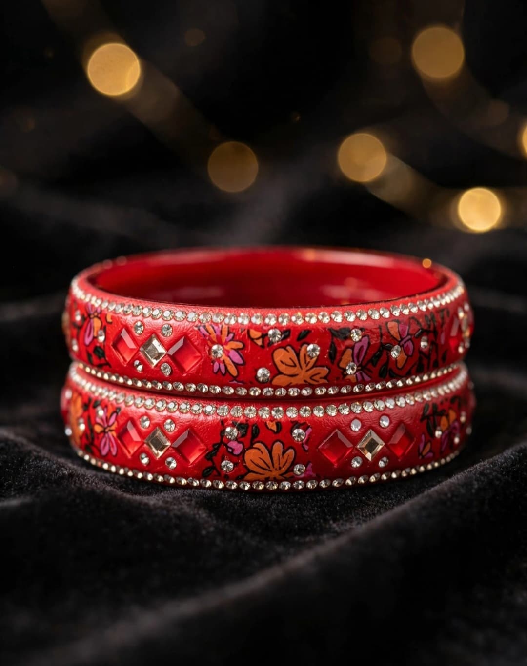 Red Floral Kangan