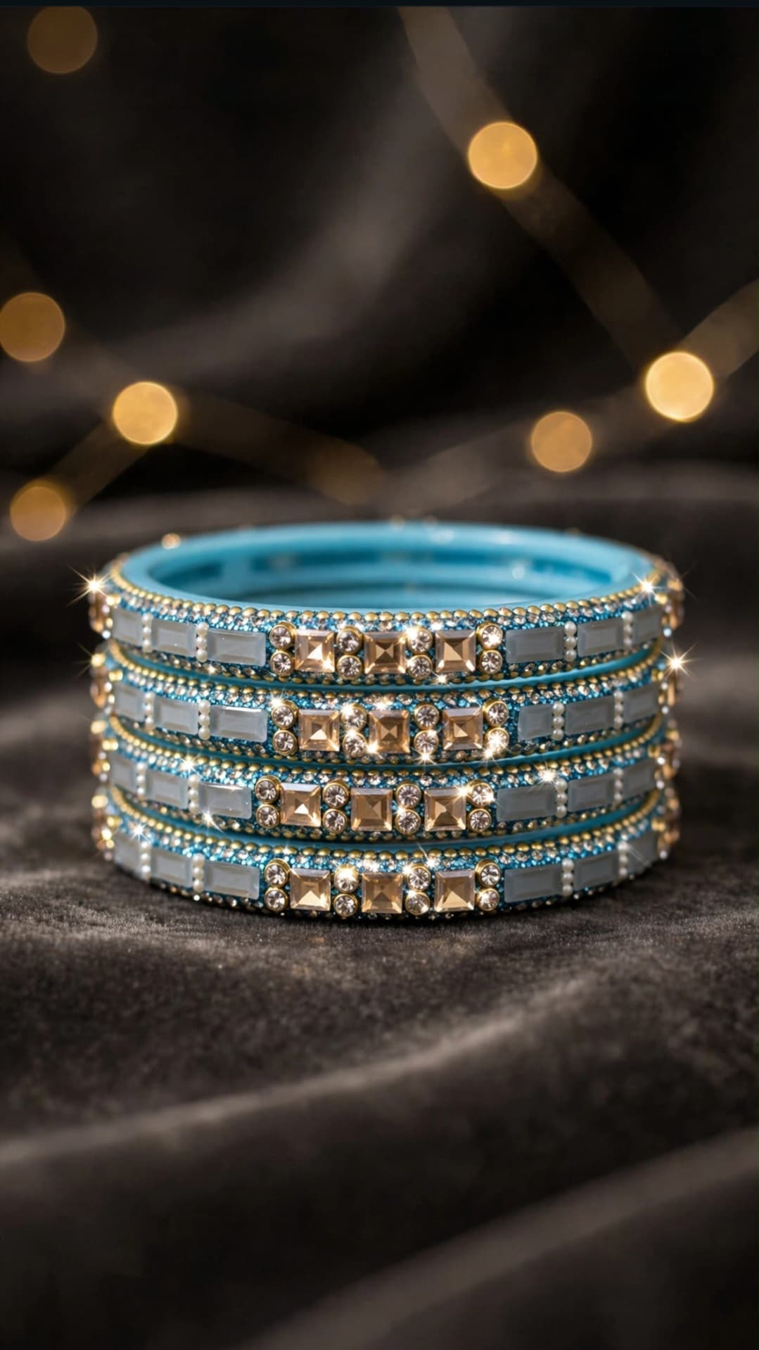 Turquoise Mirage Bangle Set