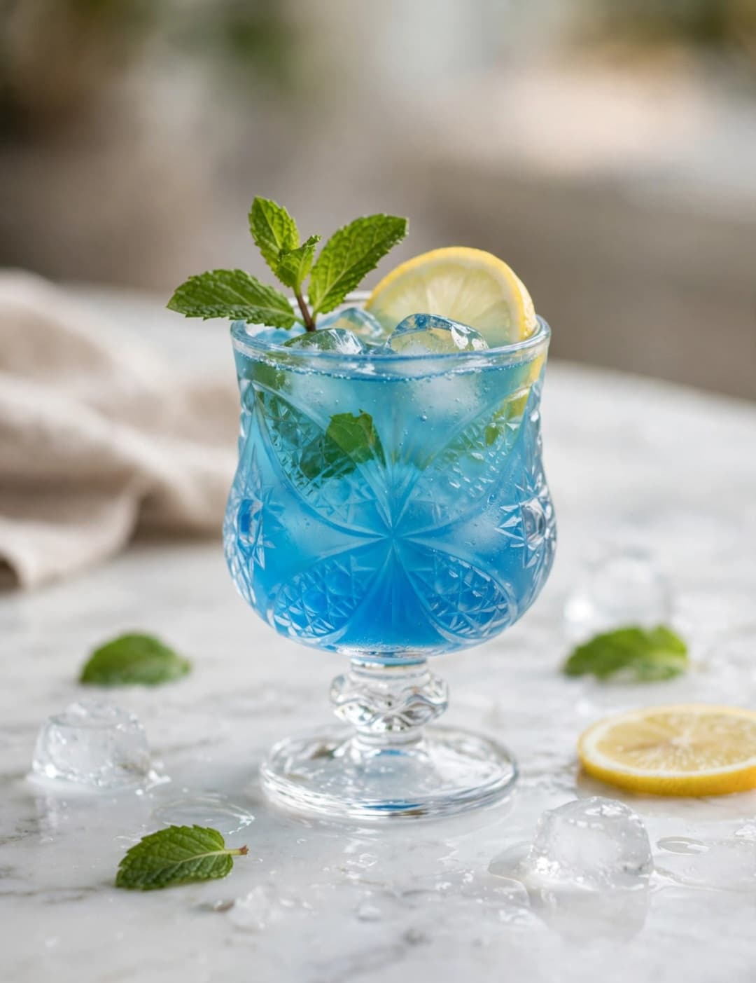 Cut-Crystal Water/Cocktail Goblet